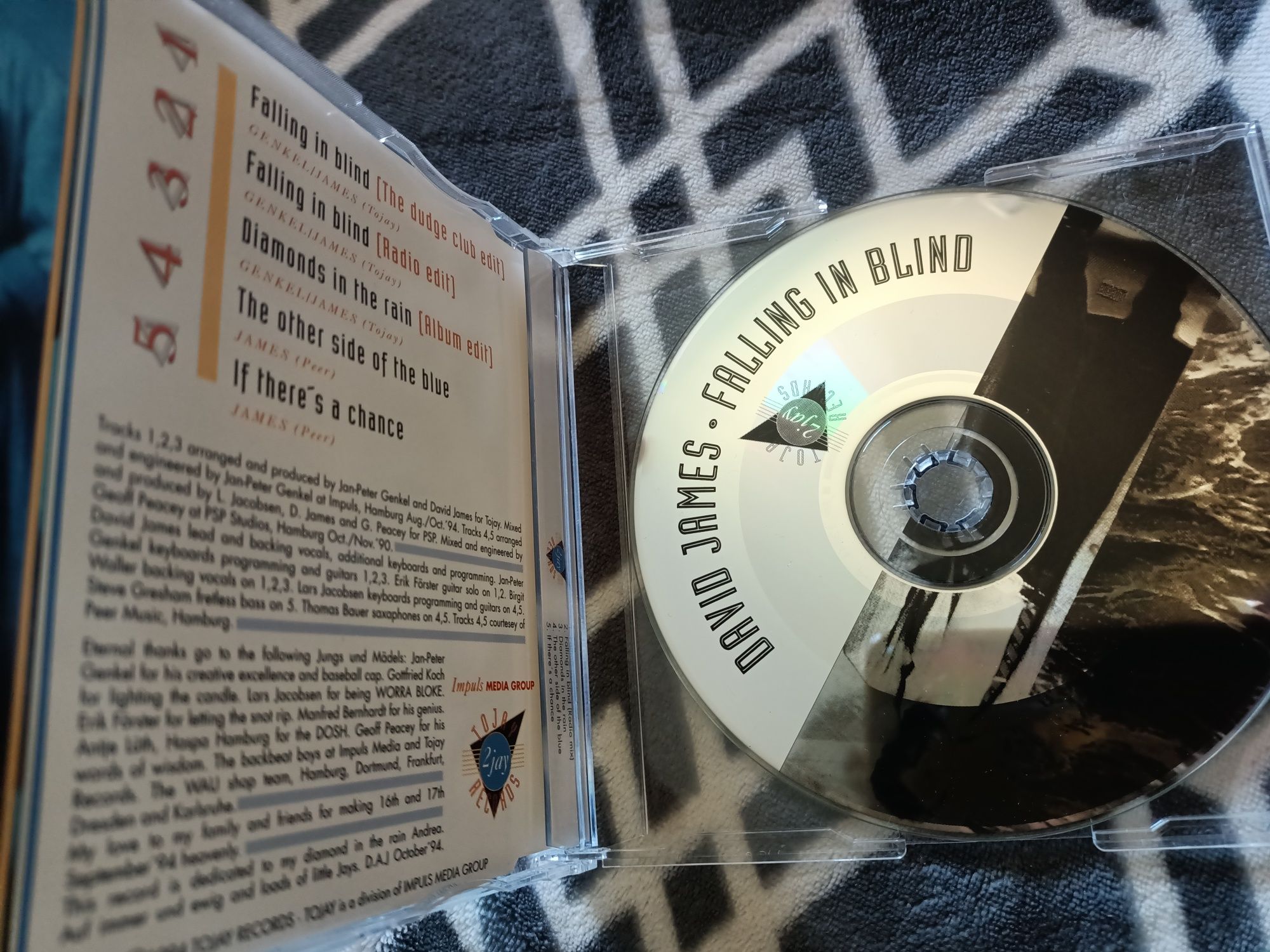 David James - Falling In Blind (CD, Maxi)(vg+)