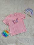 T-shirt koszulka z motylkiem roz. 128-130 Shein