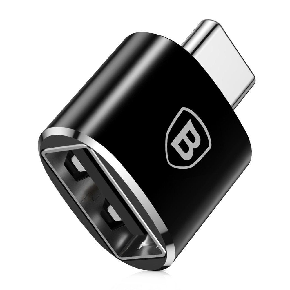 Adapter przejściówka ze złącza USB na USB-C OTG - czarny