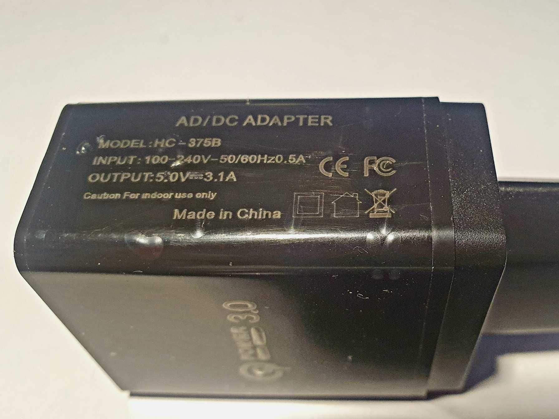 Ładowarka telefon zasilacz QC3 3xUSB  3A
