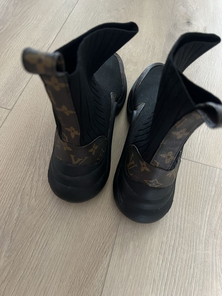Buty Louis Vuitton Archlight skarpetki black czarne