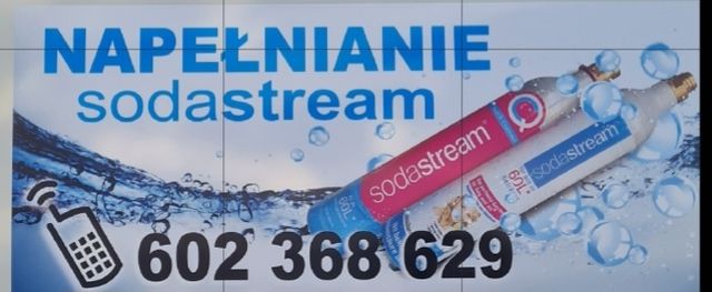Soda Stream HALEMBA napełnianie butli Co2 20 zł