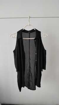 Koszula czarna F&F z fajnymi rękawami S/M 36/38