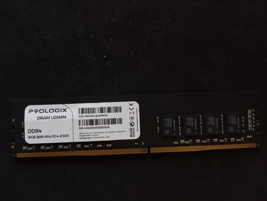 Оперативна пам’ять DDR4 Prologix 16GB 2666