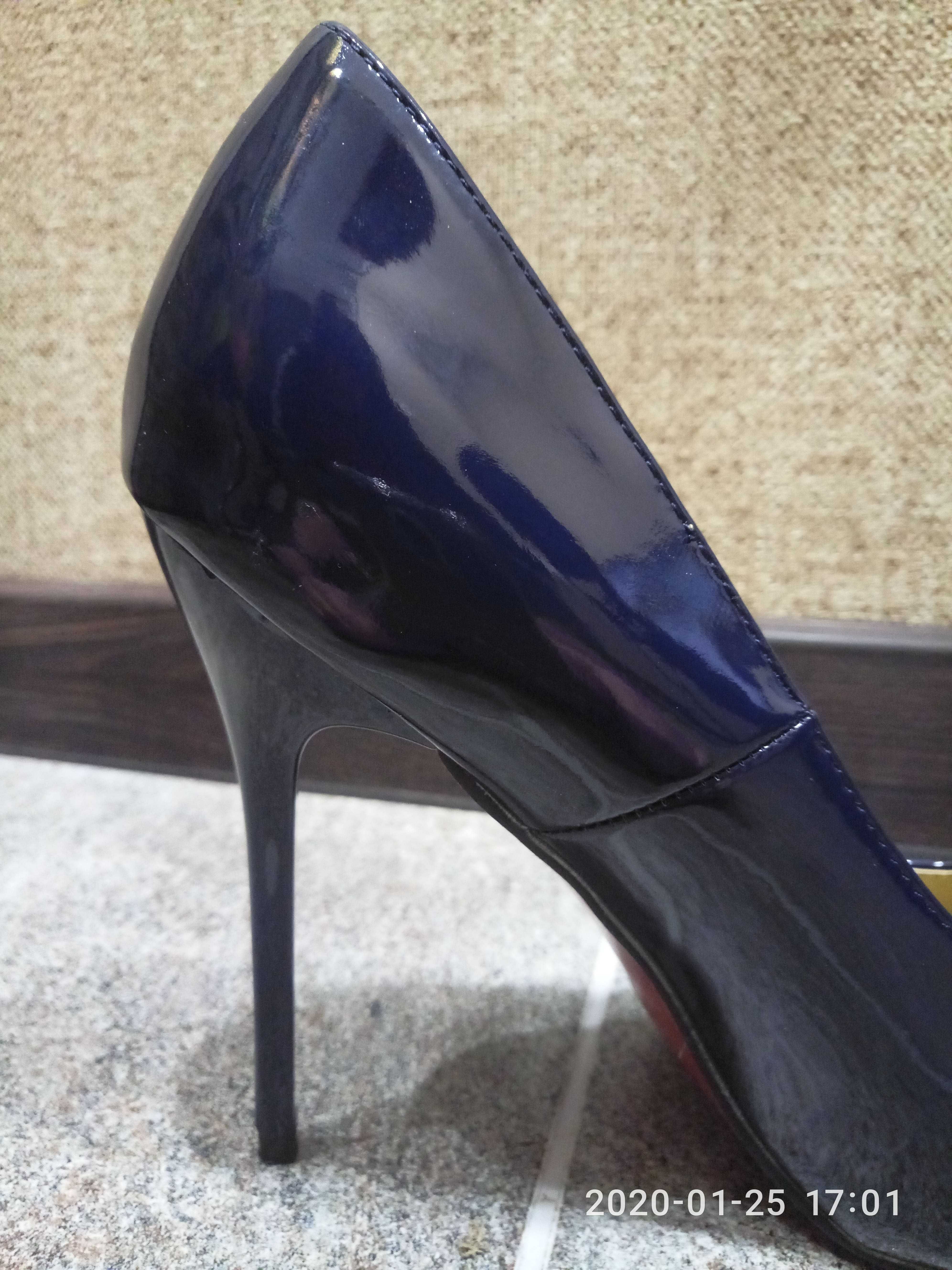 Туфли лодочки на шпильке Erra Ladies Shoes темно-синие р.39 новые
