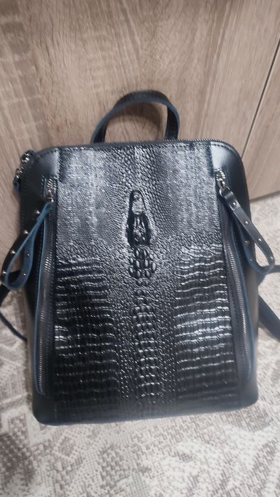 Рюкзак - сумка шкіряний