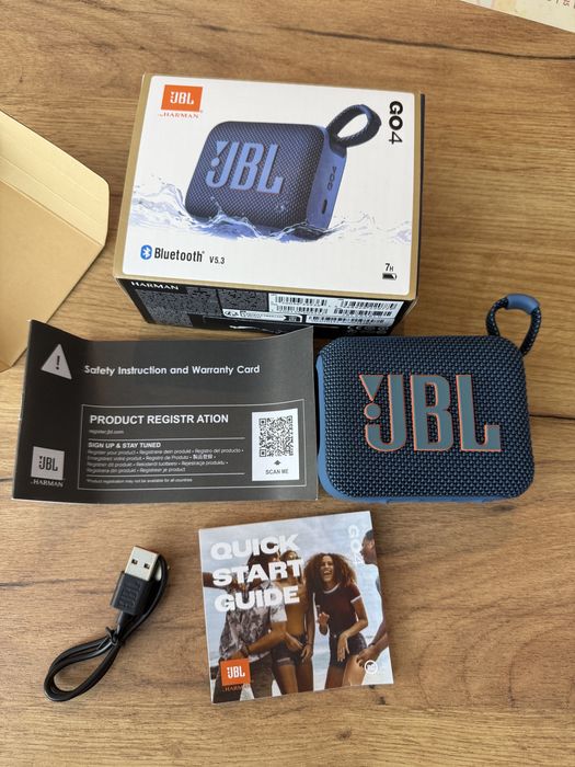 Портативна колонка JBL Go 4 (колір: чорний, синій, білий)