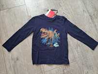 T-shirt chłopięcy dł rękaw - Dinozaury, Jurassic World - rozm 116