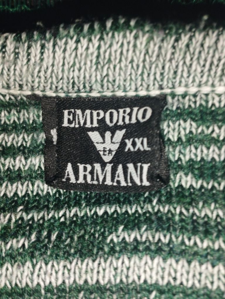 Camisola verde e branca da Emporio armani XXL