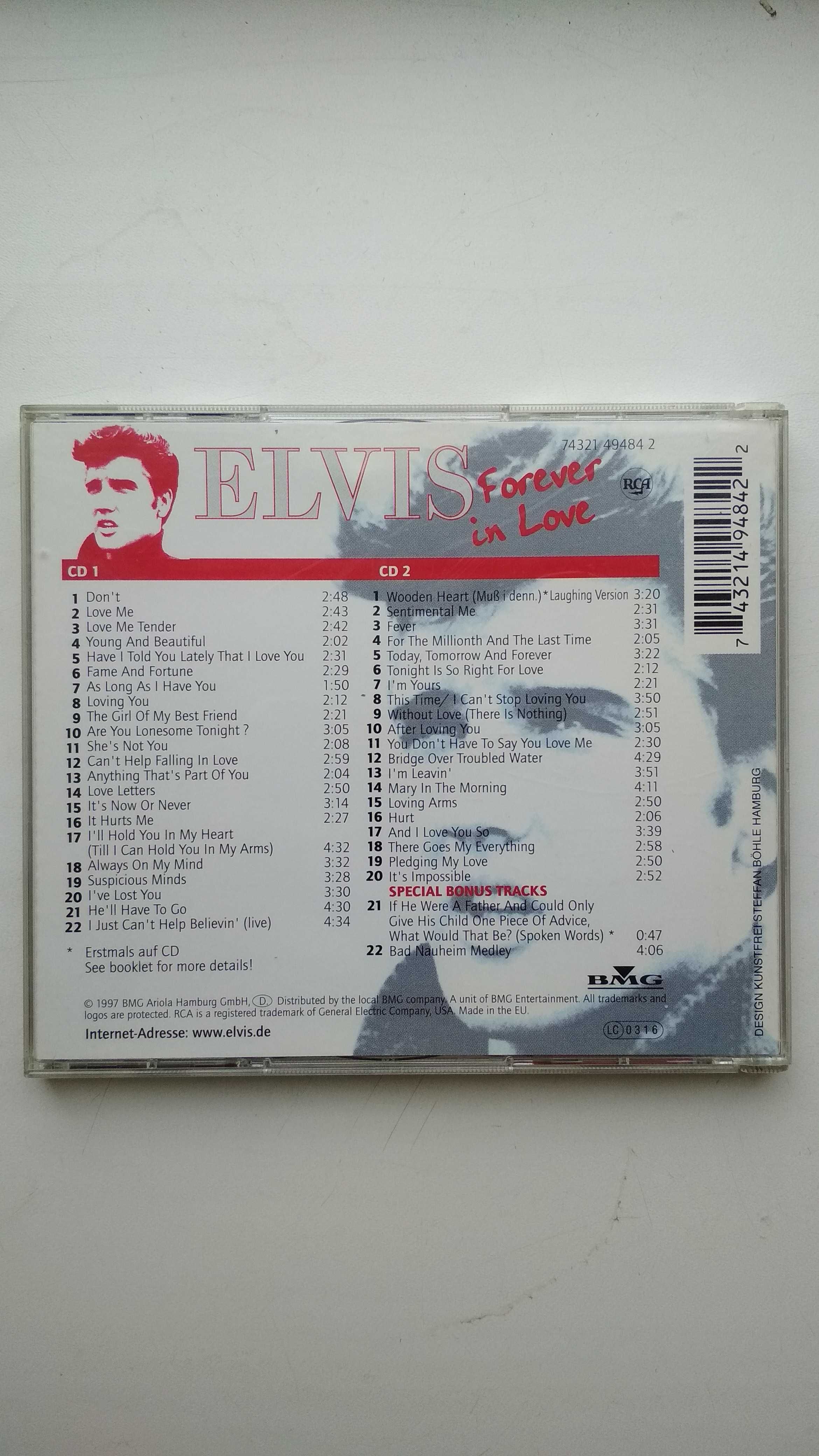 Elvis Presley Forever In Love 2CD 1997 BMG Ariola Hamburg GmbH German