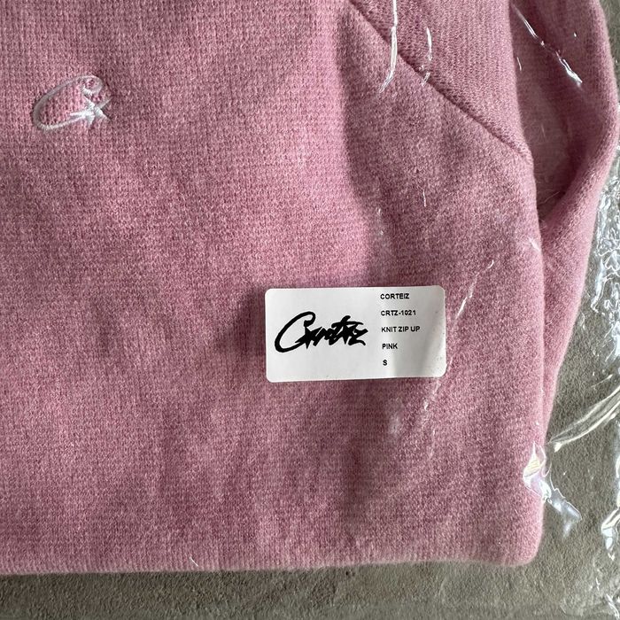 corteiz zip up fleece-pink/ кортец зип-худи