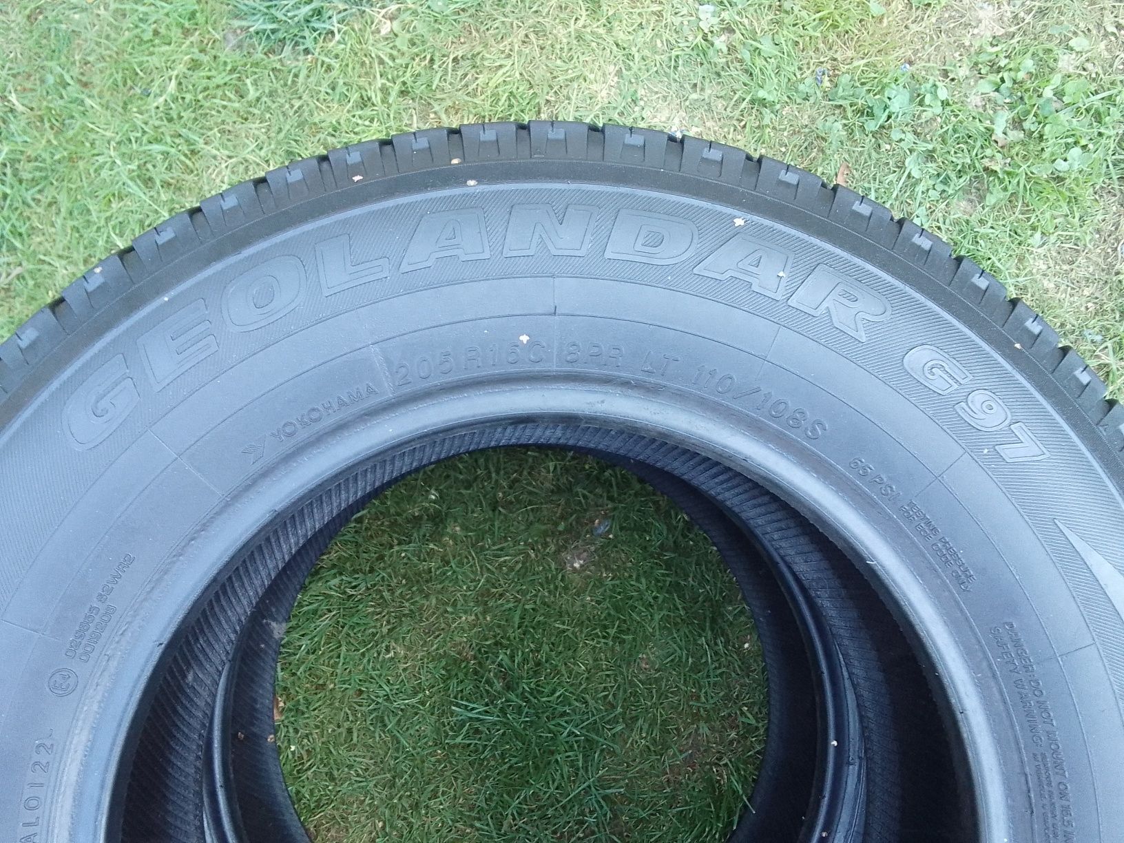 2 Opony letnie 205r16C YOKOHAMA 2022r 6mm