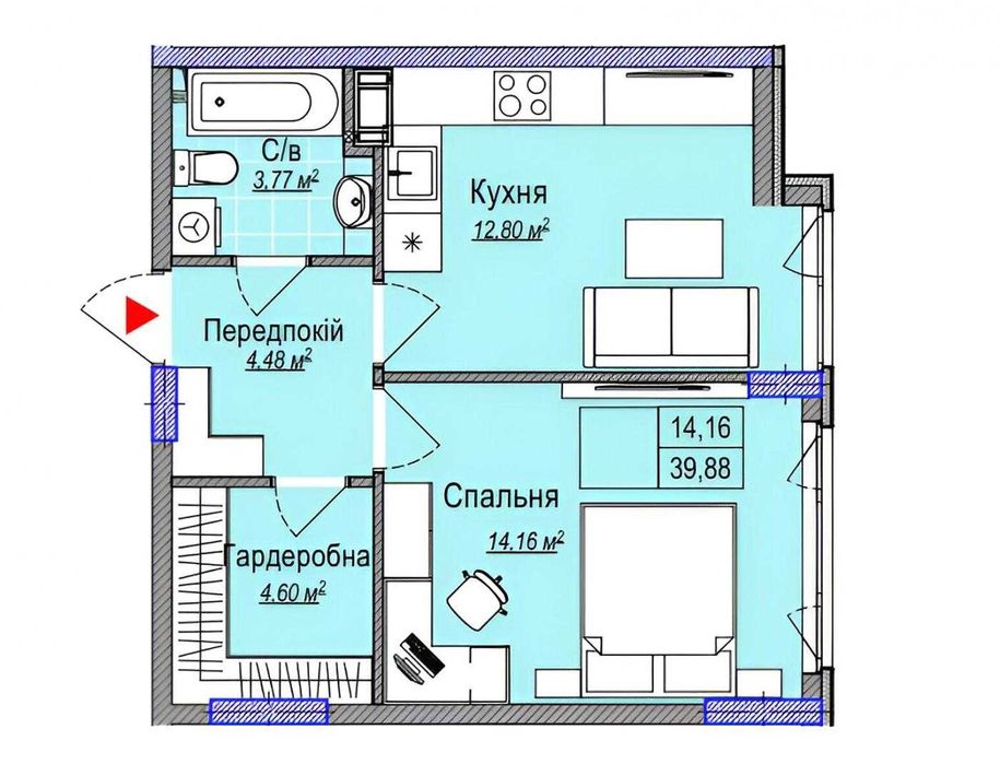 ТЕРМІНОВО єОселя‼️1-к кв.40м2 ЖК Метро парк м. Вирлиця, Бориспільська
