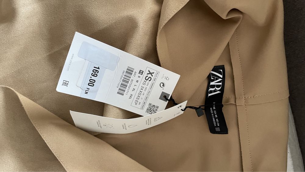 Пальто тренч плащ накидка Zara