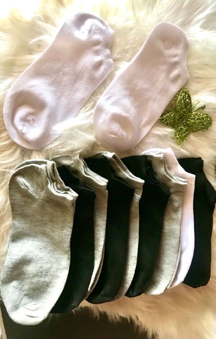 10 pares de meias tornozelo