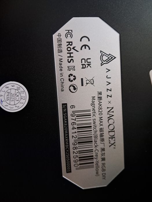 Магнітна клавіатура ajazz ak 820 max, 0.1mm