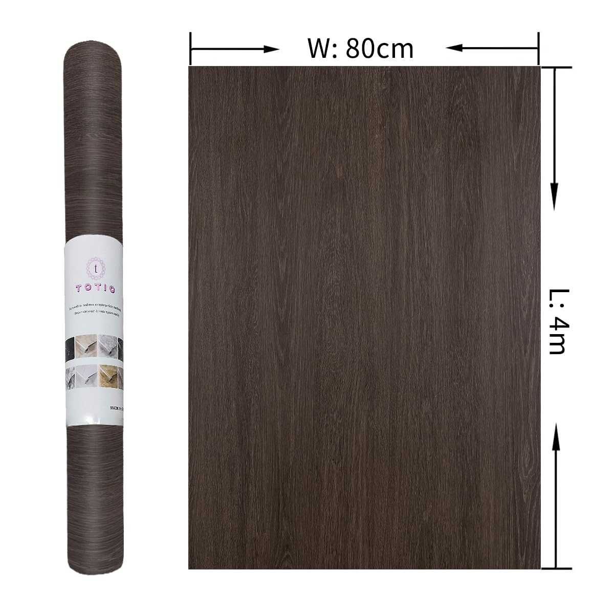 Tapeta samoprzylepna drewno orzech 3D 80x400 cm matowa folia