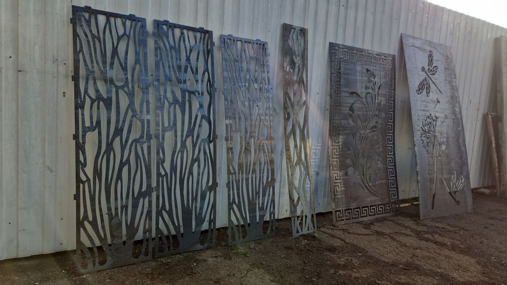 Лазерна різка металу Металеві вставки Паркан ранчо Ворота жалюзі Ковка