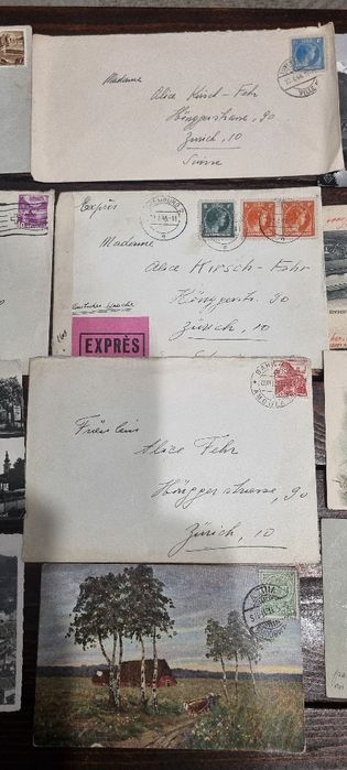 Stare widokówki i koperty