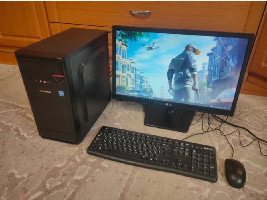 ПК i3-8100  8gb ddr4  GTX 750 Ti 1GB SSD HDD Монітор 21.5 дюймів
