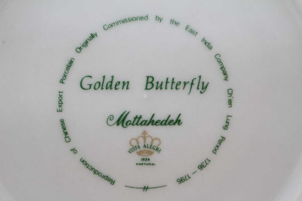 Prato 14 cm Coleção Golden Butterfly Mottahedeh Vista Alegre