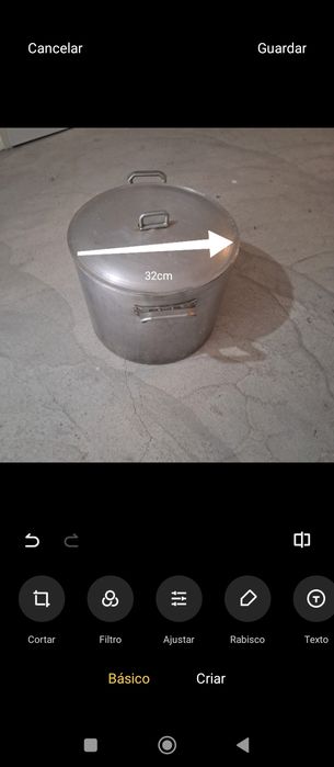 Panela de grande resistência