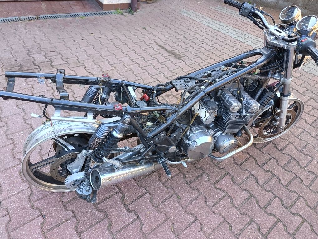 Części kawasaki zephyr 550 750 silnik wydech lagi wiązka moduł zacisk
