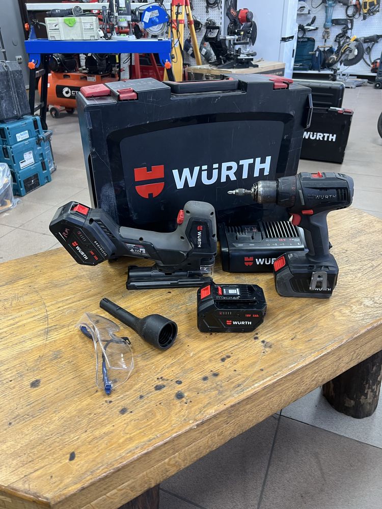Акумуляторна ЛОБЗИКОВА ПИЛА WURTH APS 18 COMPACT+шуруповерт wurth ABS