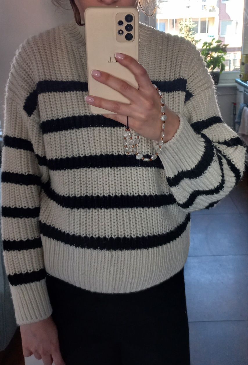 Sweter w paski H&M