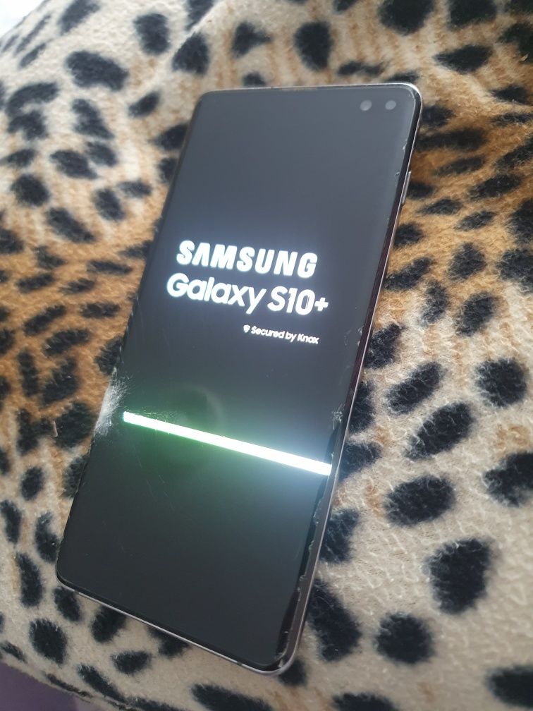 Smartfon samsung galaxy s10+ plus uszkodzony ekran