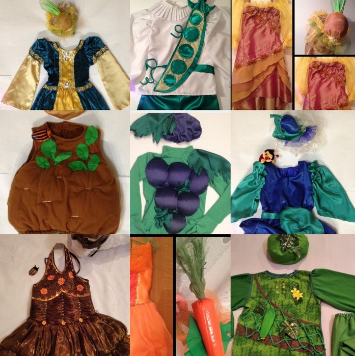 Оренда карнавальні костюми по м.Рівне цибулина капустина огірок горох