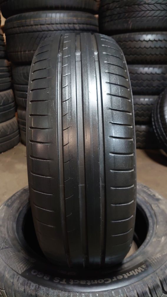 Летняя шина одиночка распаковка Dunlop Sport Bluresponse 195/65 r15