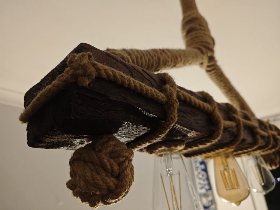 Lampa retro ze sznura 3 żarówki