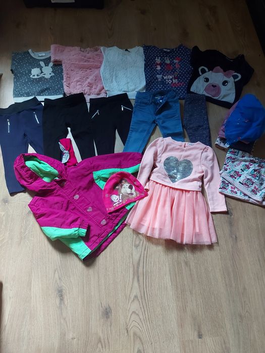 Zestaw paka dla dziewczynki rozm 92/98 -15 szt