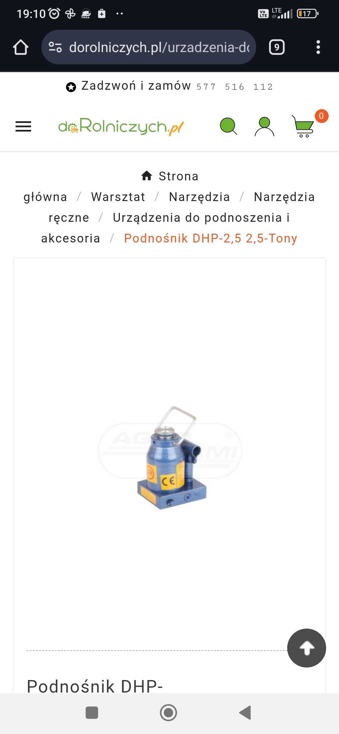 Podnośnik DHP-2,5 2,5-Tony
