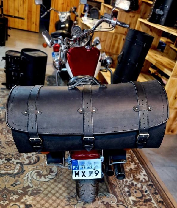 Kufer skórzany motocyklowy 50/ 60 /70 90 cm