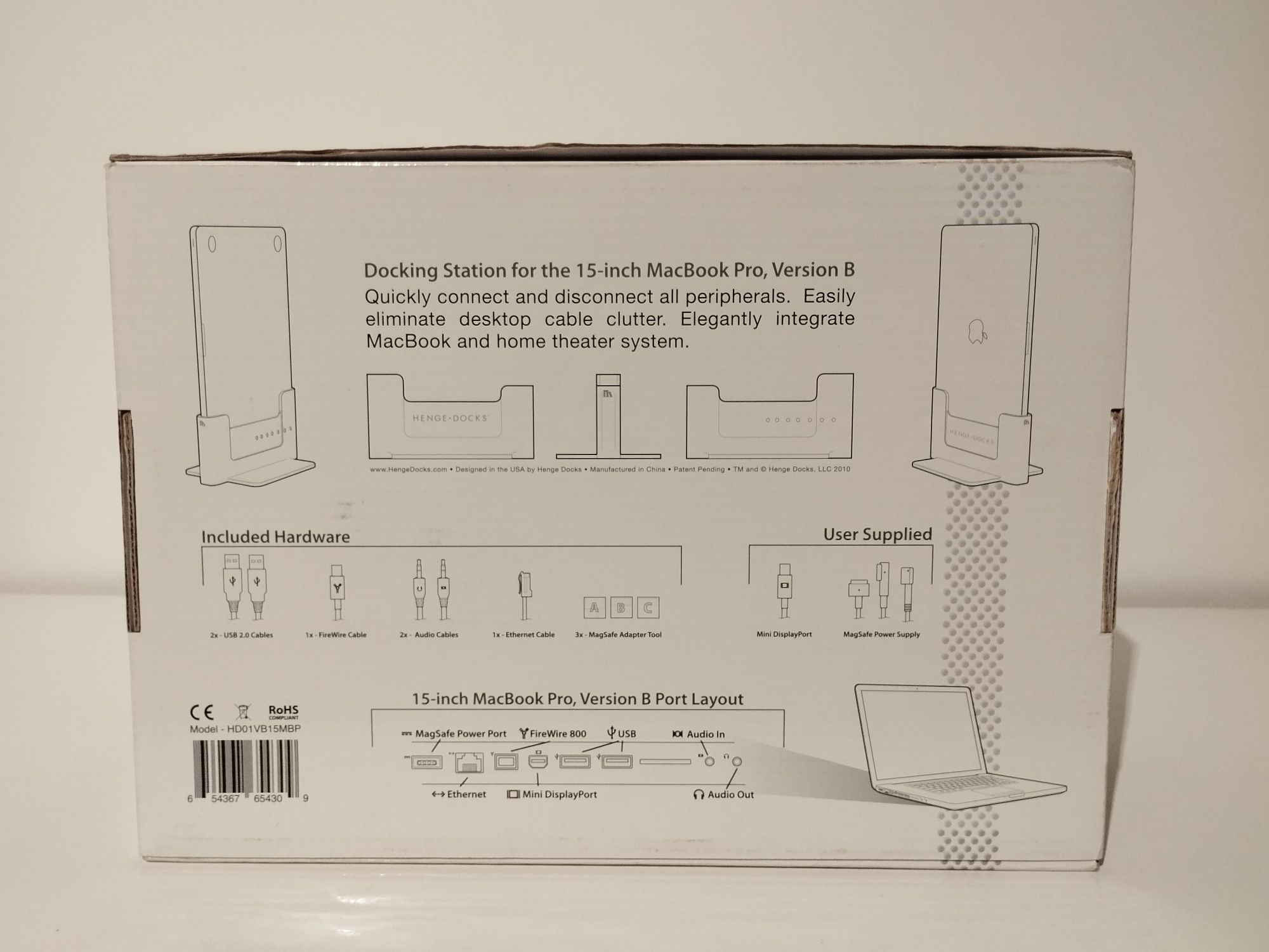 Stacja dokująca HENGE DOCKS HD01VB15MBP MACBOOK PRO A1286 MBP 15 cali