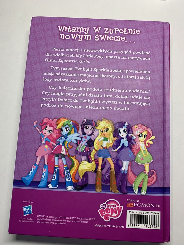Książka My Little Pony Equestria Girls po tamtej stronie lustra