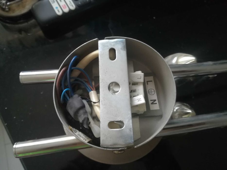 Lampa sufitowa chrom/połysk 6 x led 2 regulowane ramiona