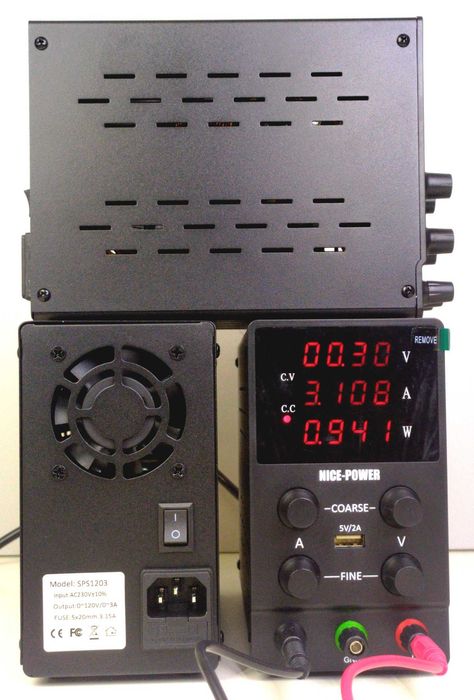 імпульсний лабораторний блок живлення 120в