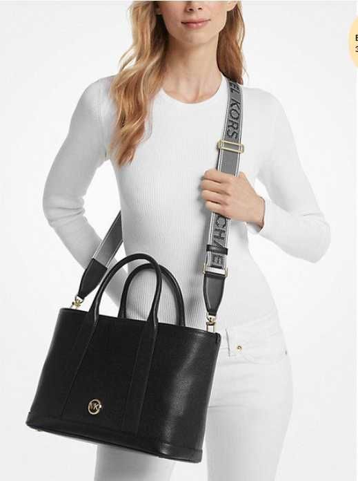Жіноча сумка Michael Kors, Luisa — мала сачтел-сумка з зернистої шкіри