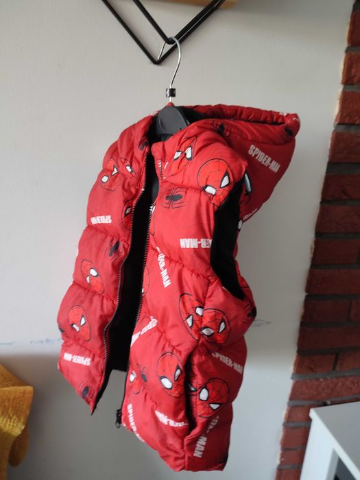 Kamizelka przejsciowa rozmiar 116 Spiderman