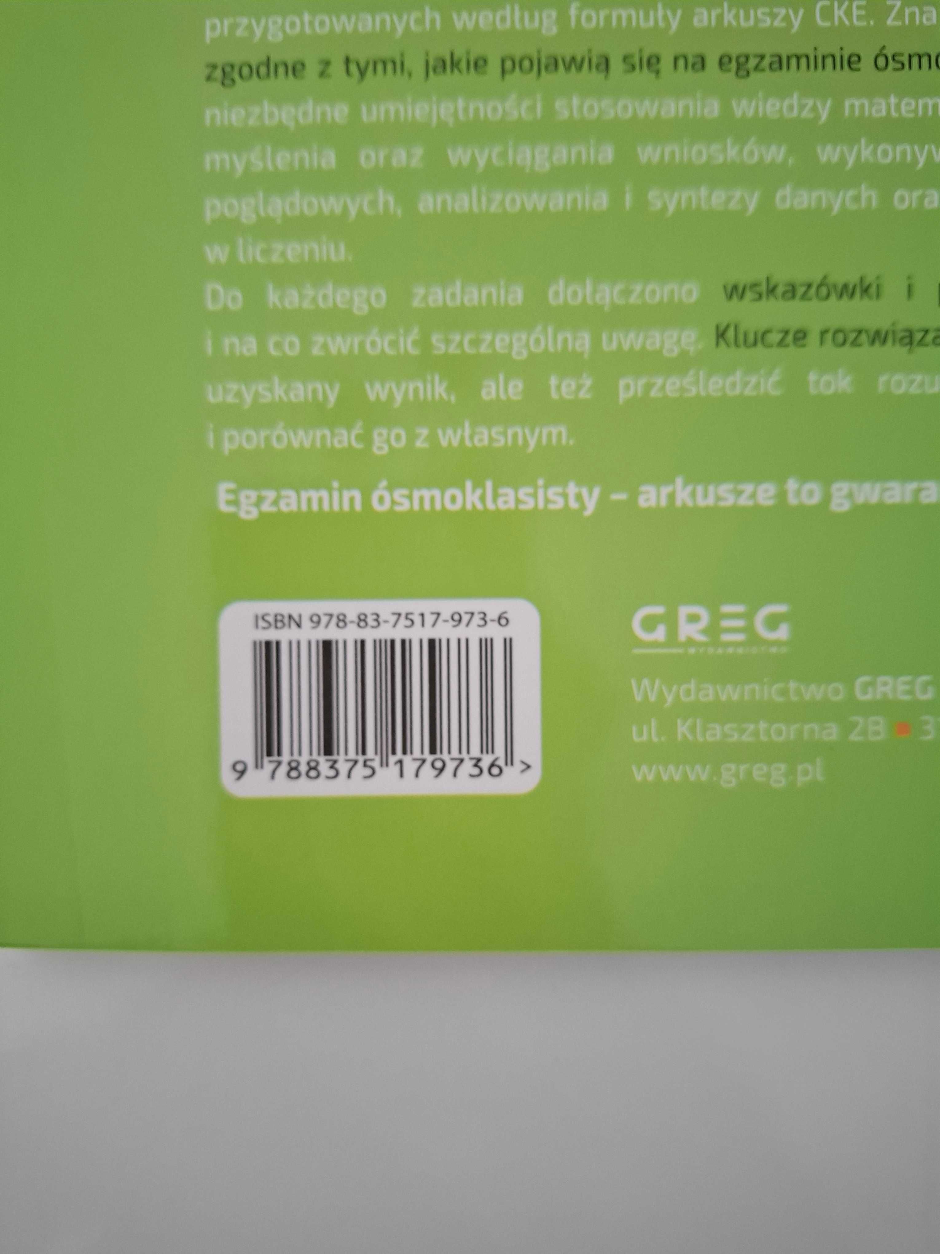Egzamin ósmoklasisty Arkusze Matematyka Greg