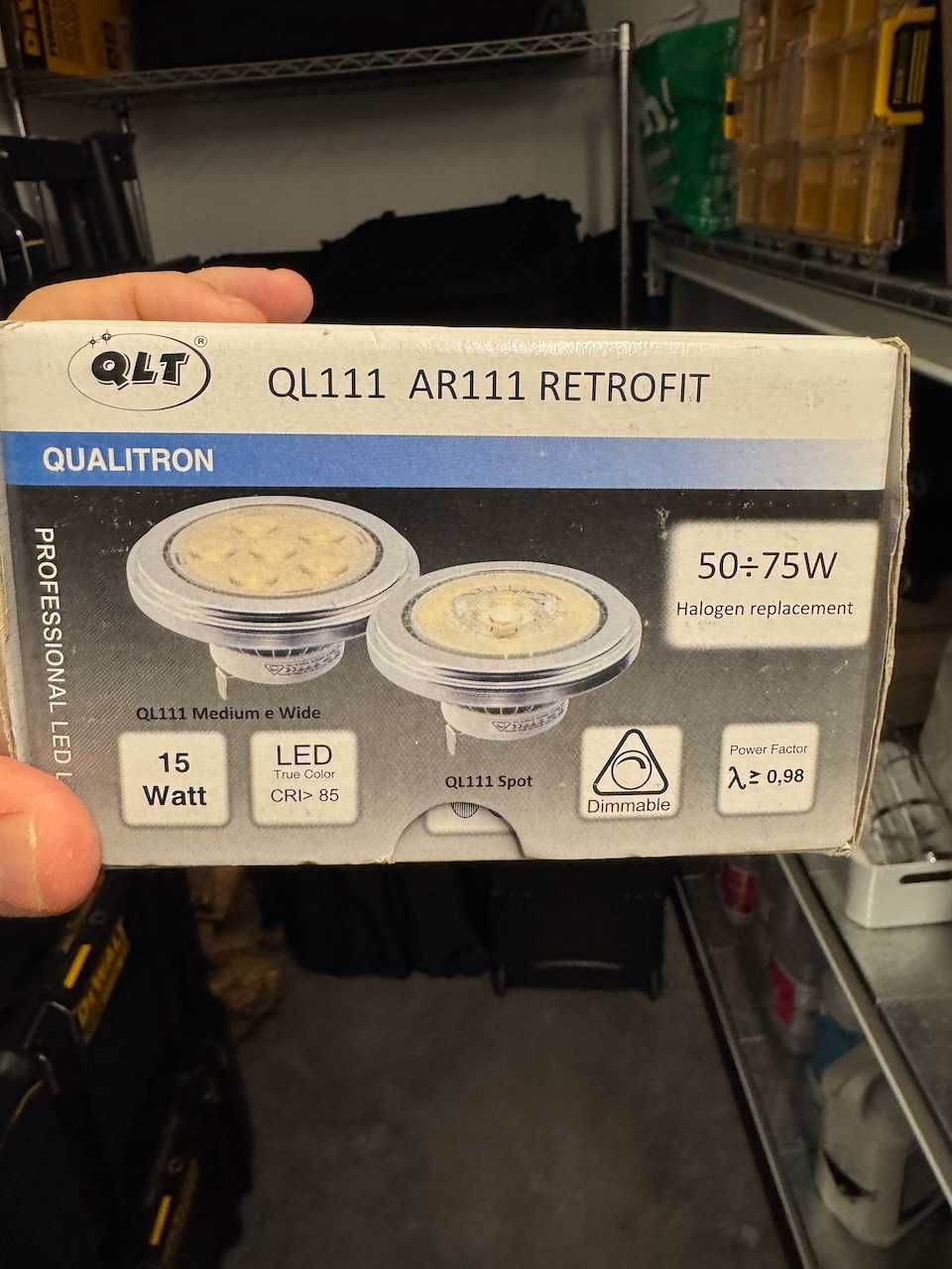 Lampada QLT - Q-Lamp QL111 15W Dimerizada Profissional Nova Italiana