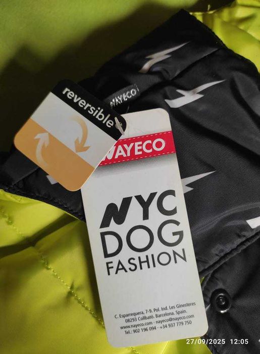 Casaco impermiável para cão dupla face NAYECO