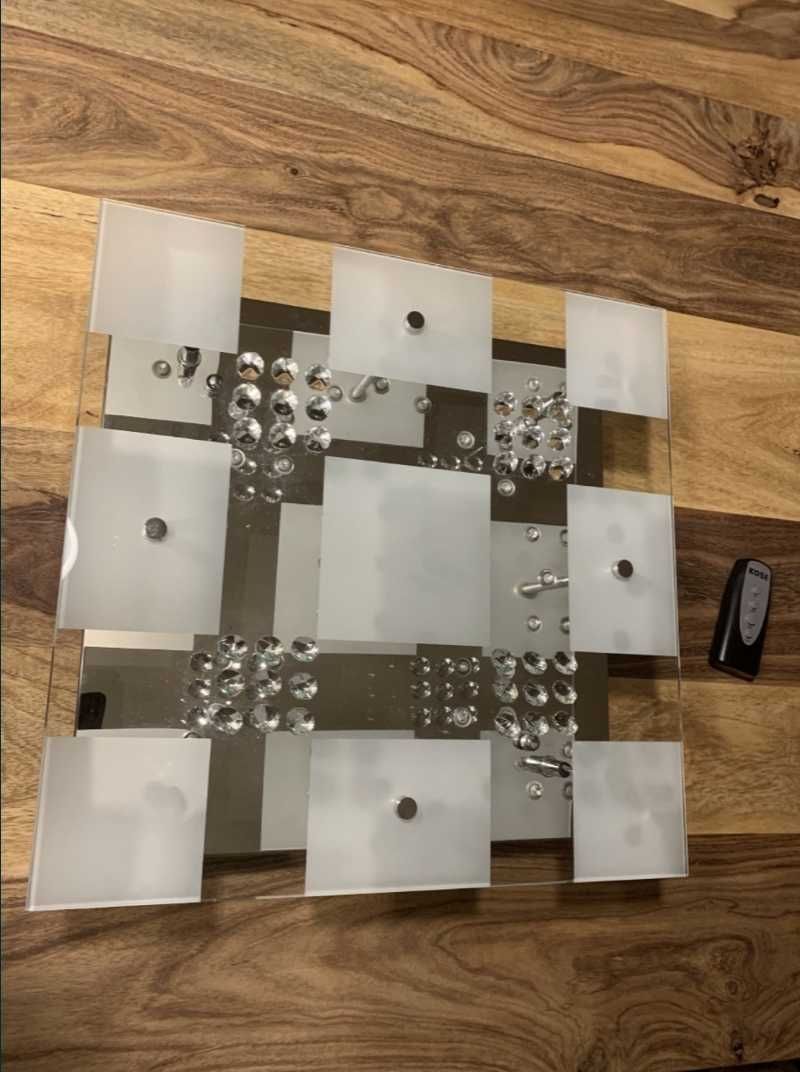 Lampa sufitowa LeuchtenDirekt 50375 kryształki pilot zmieniająca kolor