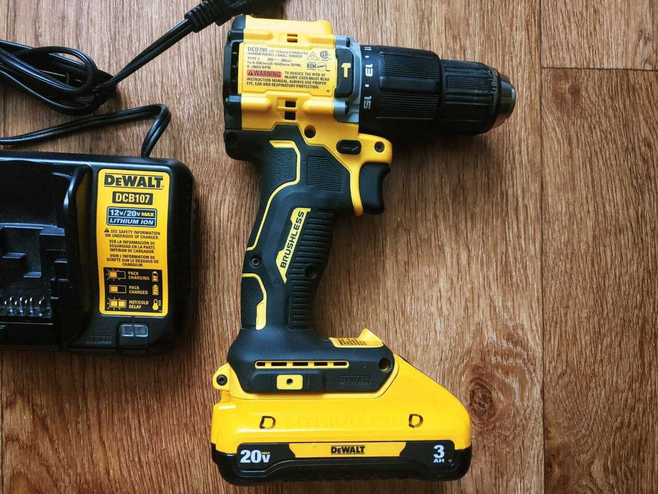 Аккумуляторный шуруповерт-ударная дрель Dewalt DCD799 20V