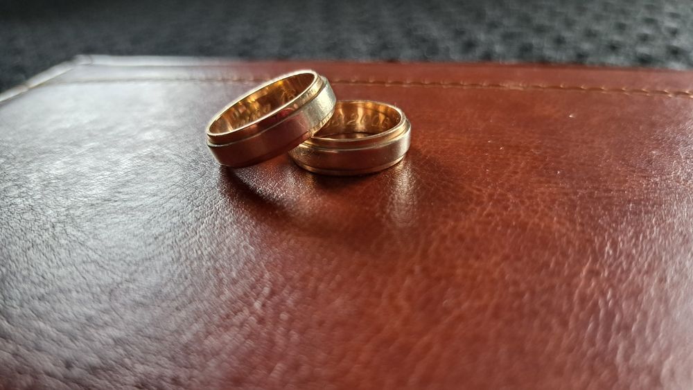 Złote obrączki - próba 585