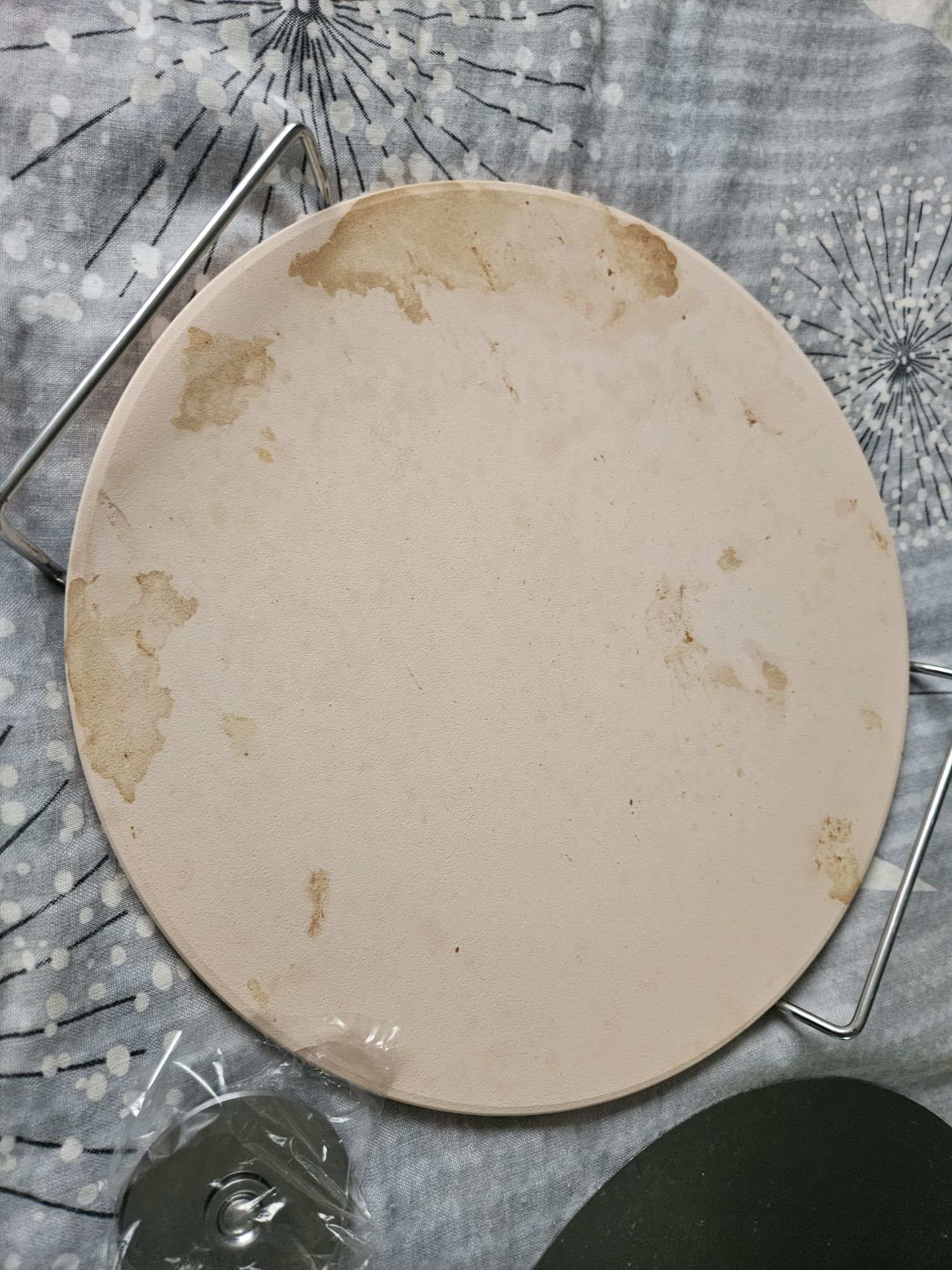 Kamień do pizzy, łyżka do pizzy, nóz do pizzy