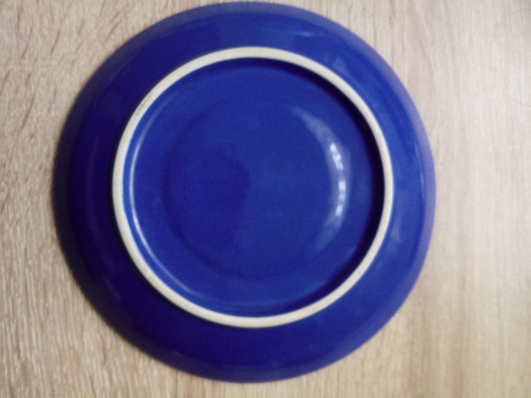 Talerzyk granatowy niebieski ceramika